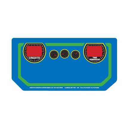 DECAL ON PLEXI (CONTROL PANEL JOY) (/ONLY MOUNTING HOLES ONLY) [CG7013