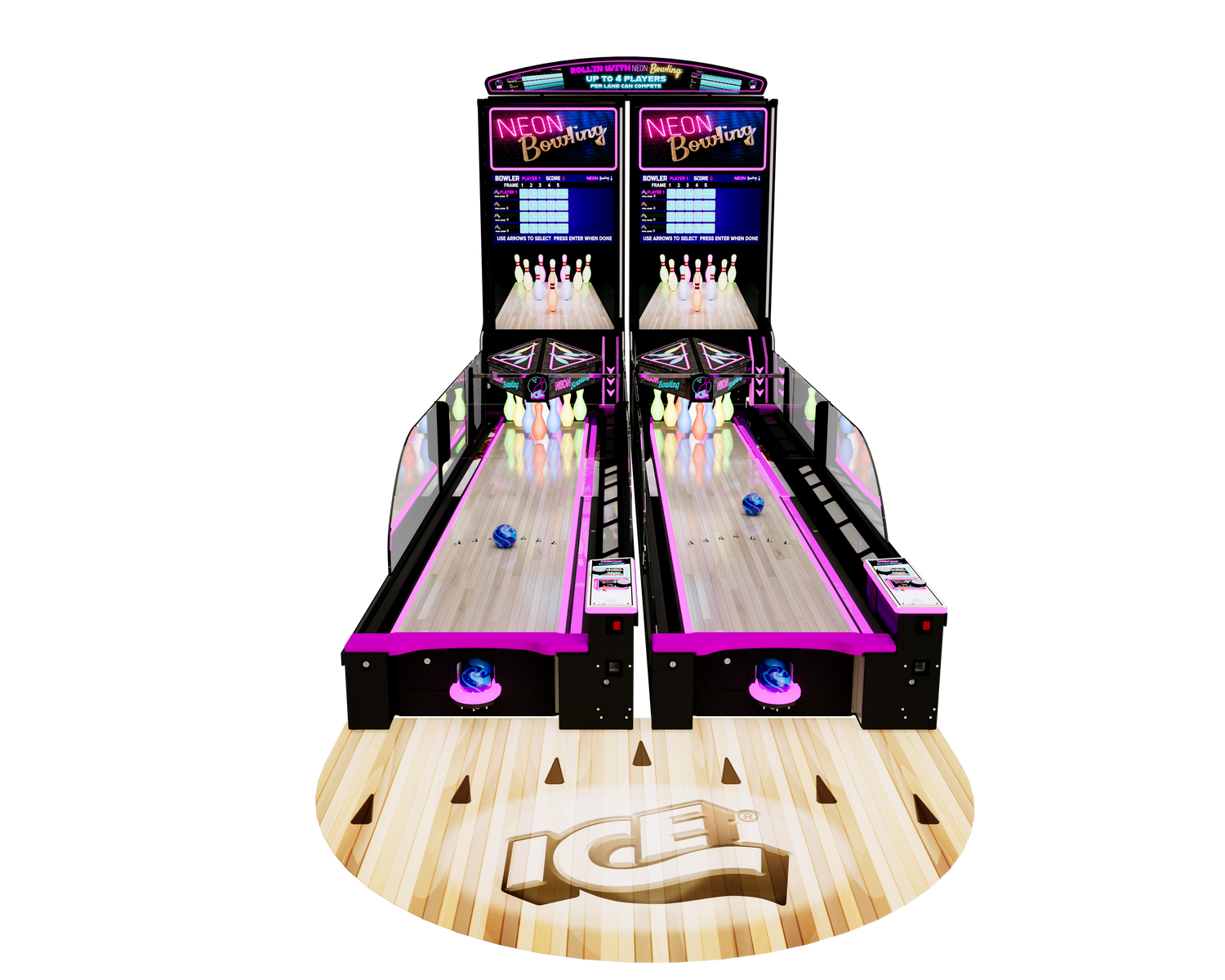 NEON BOWLING GAME - SINGLE UNIT [MB1000X]