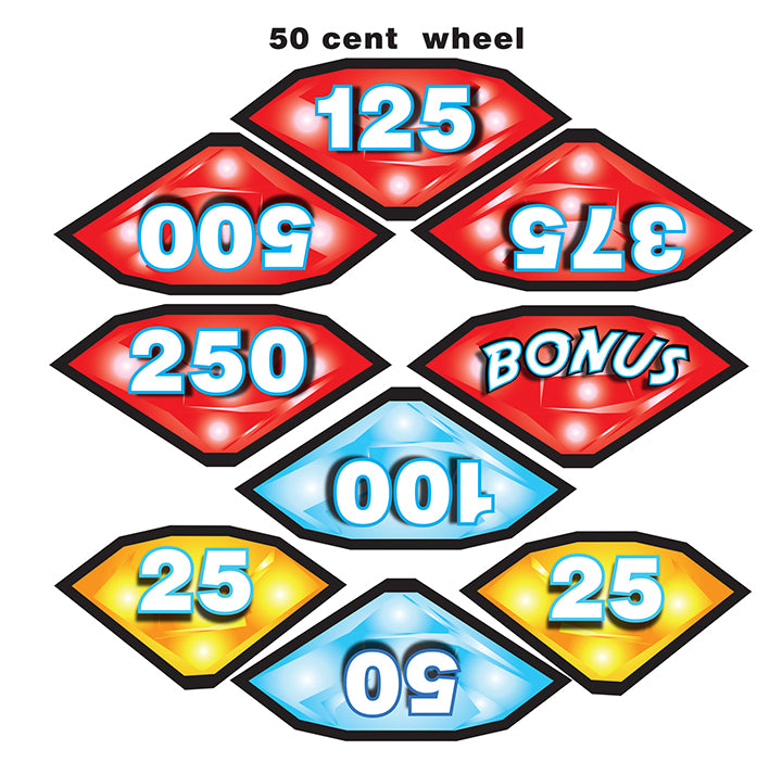 DECAL (DIAMOND SET FOR 50 CENT WHEEL) INCLUDES ENVELOPE [VW7007A]