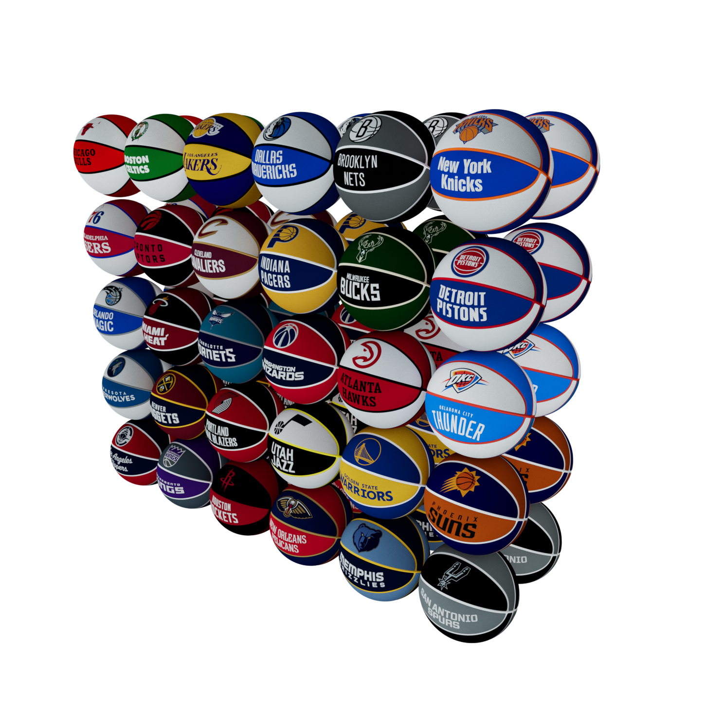 BALL 7" NBA TEAM KIT CASE OF 60 [BB3001NBA]