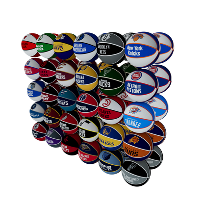 BALL 7" NBA TEAM KIT CASE OF 60 [BB3001NBA]
