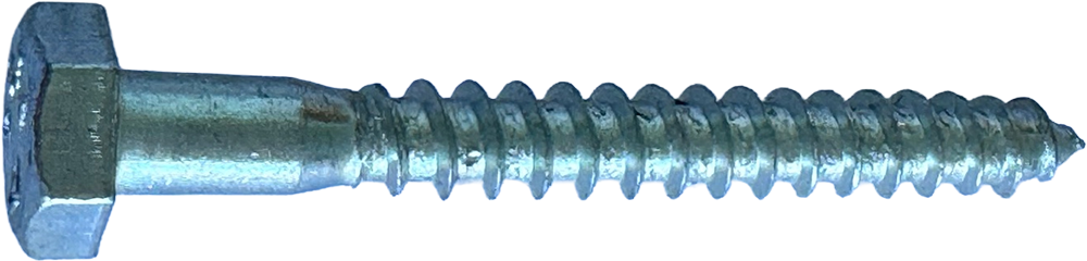 1/4 X 2-1/2 LAG BOLT (SILVER ZINC) [AA6154]
