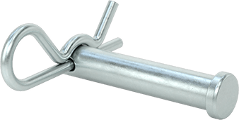 3/8 X 1-3/4 CLEVIS PIN WITH HAIRPIN (SILVER ZINC) [AA6230]