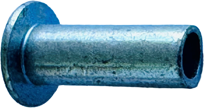 1/8 X 11/32 RIVET SEMI-TUBULAR OVAL HEAD STEEL/ZINC PLATE [AA6284]