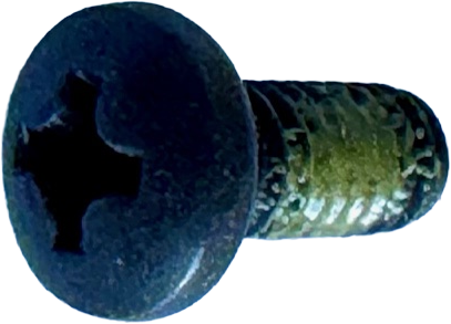 BOLT 8-32 X 3/8 PPHMS BLACK W/NYLOCK [AA6308]