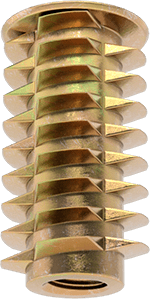 10-24 X 25/32 KNIFE EDGE INSERT (FLANGED) SILVER ZINC [AA6358]