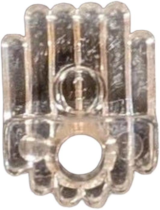 CLIP MIRROR 1/4" OFFSET CLEAR PLASTIC [AA6365]