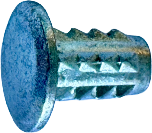 1/4-20 X 11/16 BARBED INSERT (CLOSED) SILVER ZINC [AA6417]