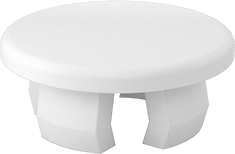 1/2" NYLON HOLE PLUG OFF WHITE [AA6452]