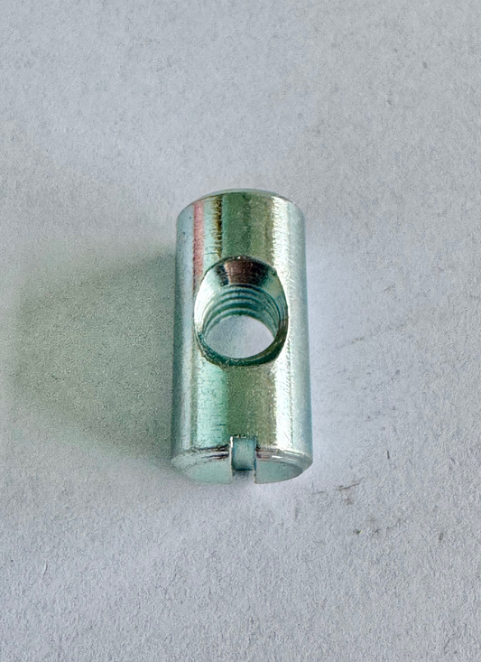 1/4-20 X 3/4 DOWEL NUT (SILVER ZINC) [AA6516]