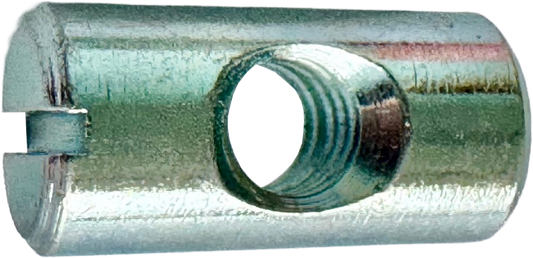 1/4-20 X 3/4 DOWEL NUT (SILVER ZINC) [AA6516]