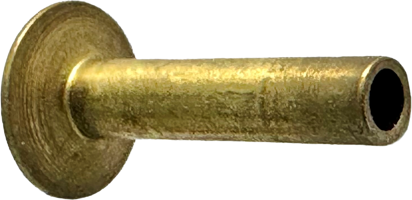 9/64 X 5/8 X 3/8 SEMI TUBE RIVET (BRASS) [AA6523]