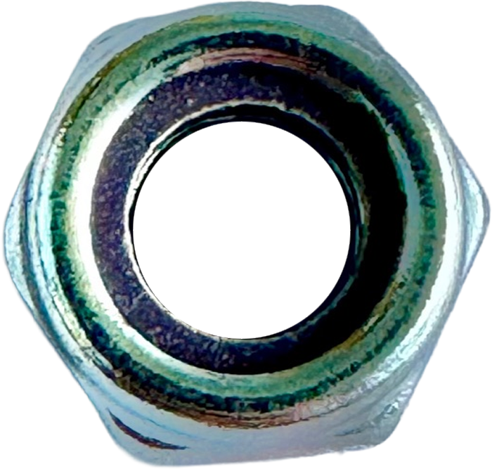 M6 NYLOCK JAM NUT LOW PROFILE (SILVER ZINC) [AA6524]