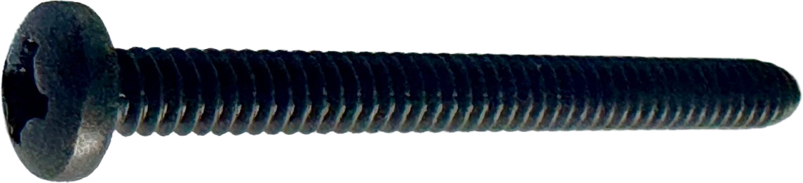 BOLT 6-32 X 1-1/2 PPHMS  SS BLACK [AA6640]