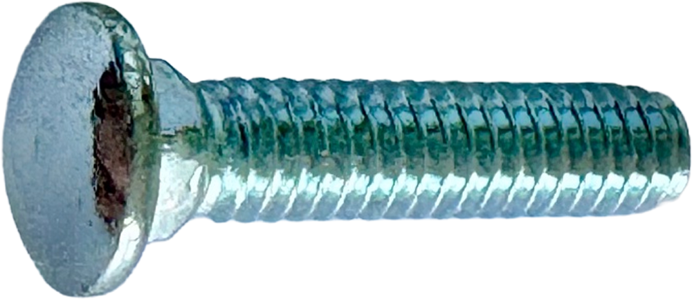 8-32 X 3/4 CARRIAGE BOLT (SILVER ZINC) SMALL HEAD [AA6869]