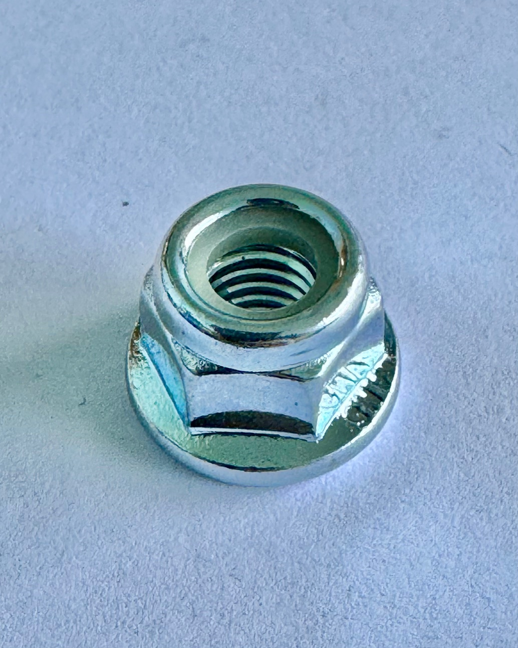 M6 NYLOCK HAT NUT (SILVER ZINC) [AA6974]