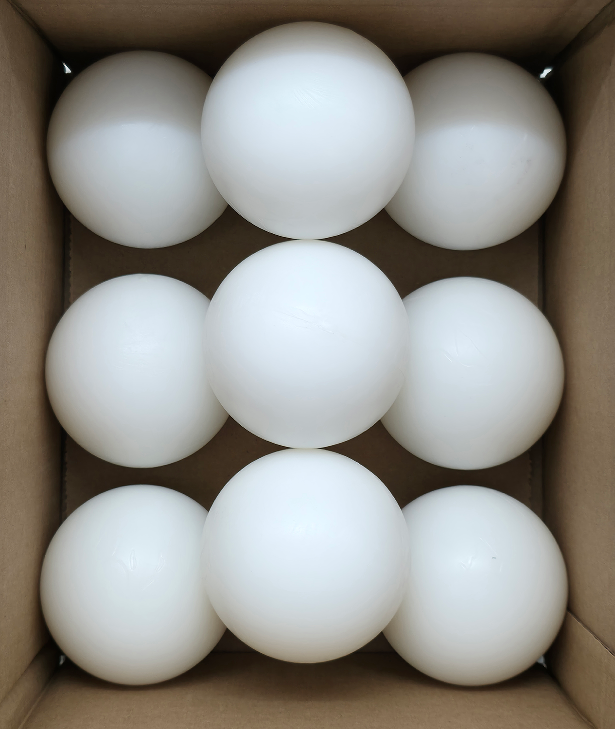 BALL 3" WHITE (POLYPROPYLENE) ICE BALL [AR3024]