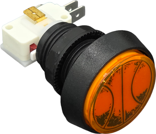 BUTTON MED RD ORANGE BB LEGEND [BB2004]