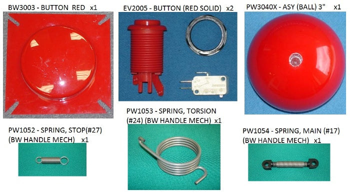 CEC PRIZE WHEEL SPARE KIT [PW1000SPKX] for ICE game(s)