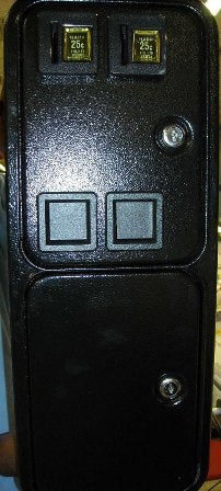 COIN DOOR BLACK  (OVER/UNDER) MUST HAVE 45 LOCKS/KEYS [AA5001A8X] for ICE game(s)