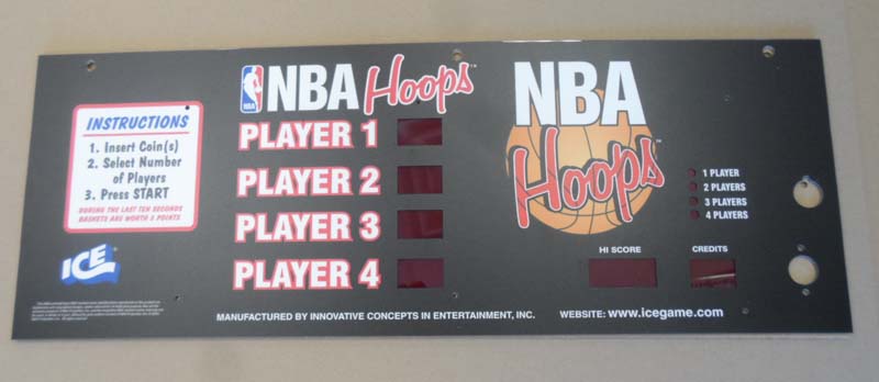 CONTROL PANEL W/COVER (NON-LINK) NBA HOOPS [NB3005] for ICE game(s)