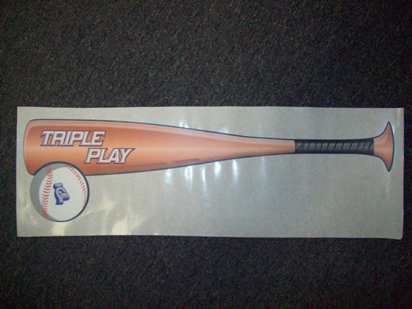 DECAL BAT & BALL (TP) [XTRIP7003] for ICE game(s)