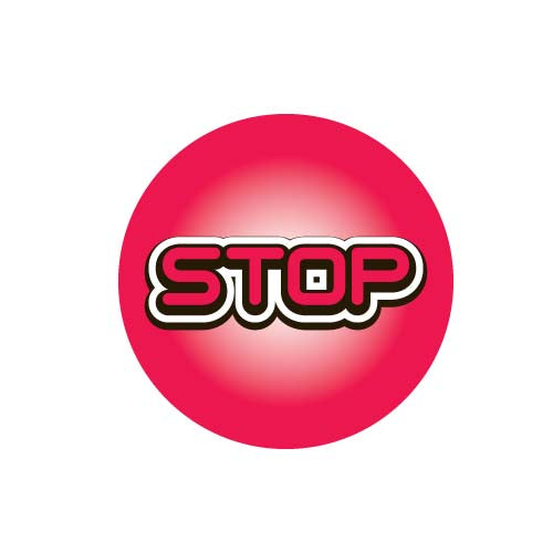 DECAL (BUTTON STOP) [FR7002] for ICE game(s)