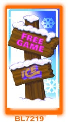 DECAL (CABINET FREE GAME) [BL7219] for ICE game(s)
