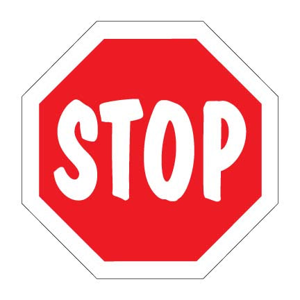 DECAL (STOP SIGN) [CG7002] for ICE game(s)