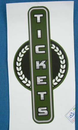 DECAL (TICKET) [PH7031] for ICE game(s)