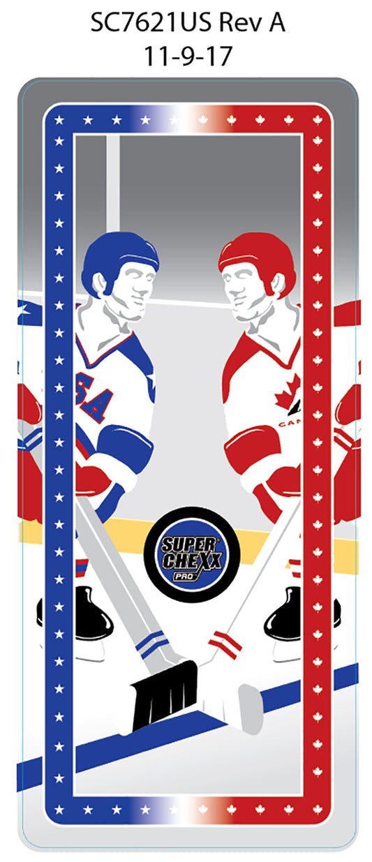 DECAL USA-CANADA (COIN DOOR PLATE PRO [SC7621US] for ICE game(s)