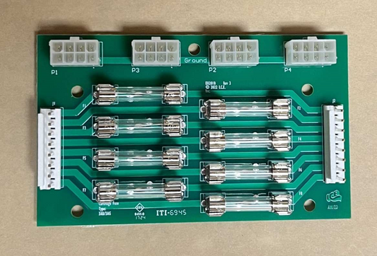 PCBA (FUSE BOARD) 8 X 5 AMP [E02010X]
