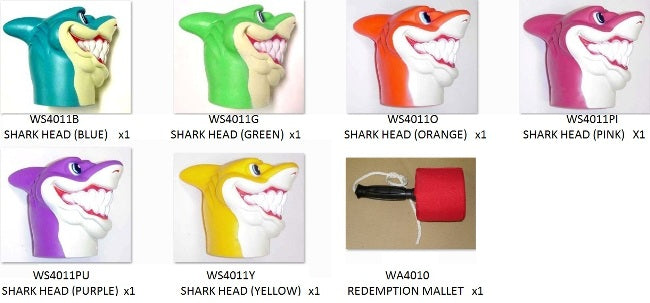 HAMMERHEAD SHARK & MALLET KIT [WSSHARKKIT] for ICE game(s)