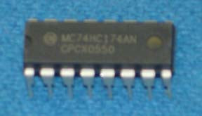 IC SN74HC174N (TI)  OR MM74HC174N (FAIRCHILD) (ROHS) [E02262] for ICE game(s)