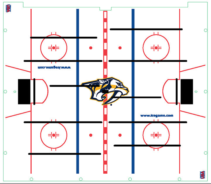 ICE SURFACE ASY (NASHVILLE PREDATORS) [SC3025NVPX] for ICE game(s)