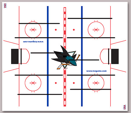 ICE SURFACE ASY (SAN JOSE SHARKS) [SC3025SHSX] for ICE game(s)