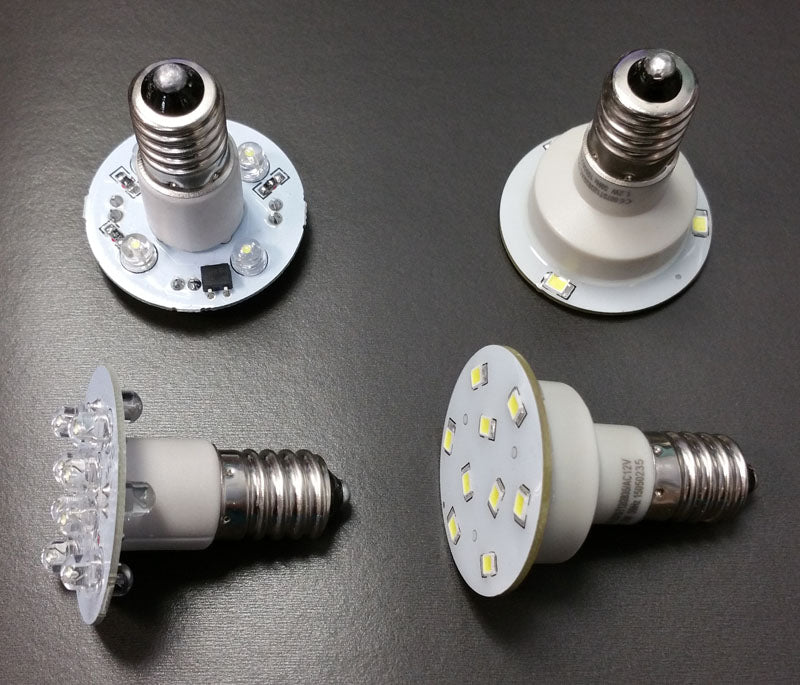 LED LAMP (LARGE) E14 W/12PC WHITE 12VDC [E00052] for ICE game(s)