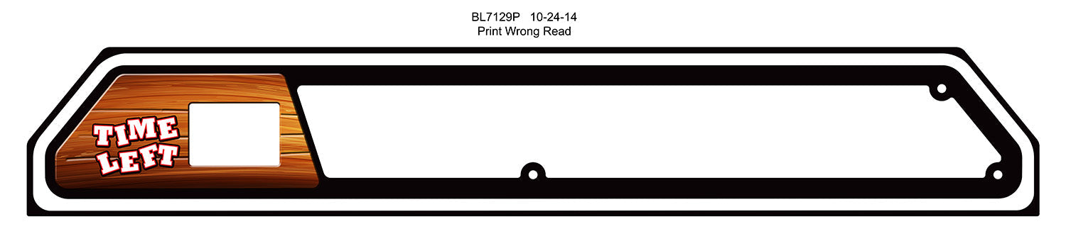 MARQUEE FRONT (MAT/PRINT) [BL7129] for ICE game(s)