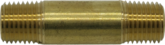 1/4 NPT X 2" BRASS NIPPLE [MB1055]