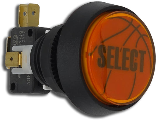 BUTTON SELECT MED ROUND ORANGE [NB2004]