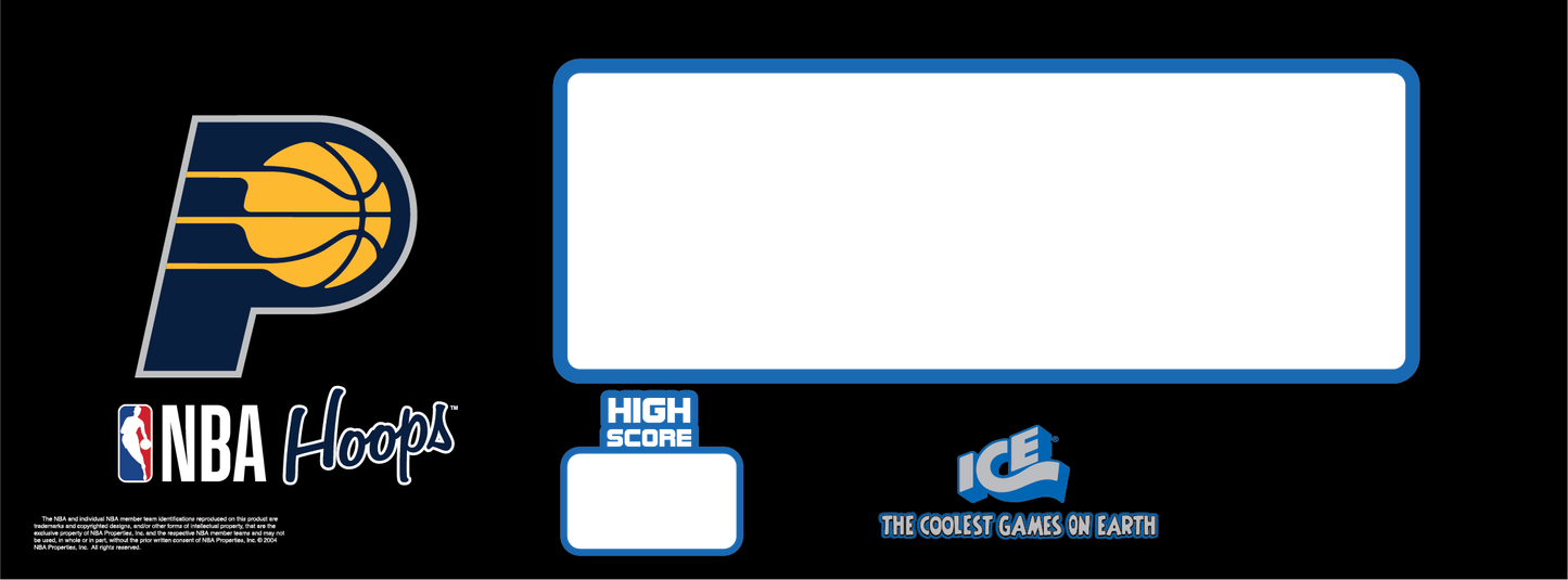 CONTROL PANEL (MAT/PRINTED) INDIANA PACERS [NB7206IND]