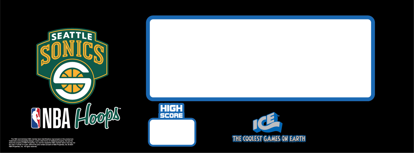 CONTROL PANEL (MAT/PRINTED) SEATTLE SUPERSONICS [NB7206SEA]