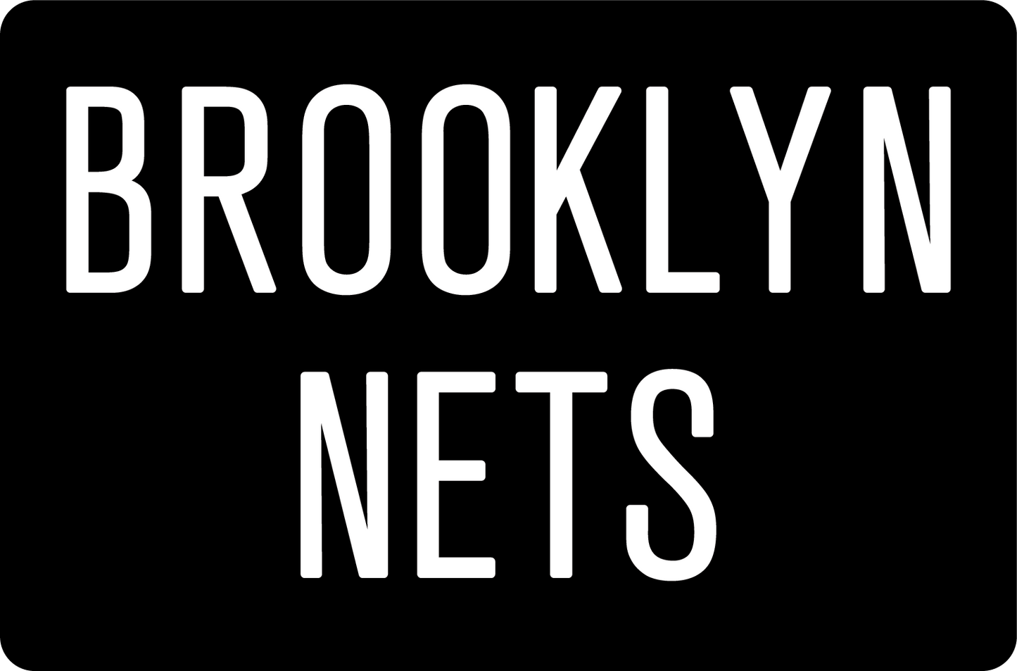 DECAL (BACKBOARD LOWER) BROOKLYN NETS [NB7208BRO]