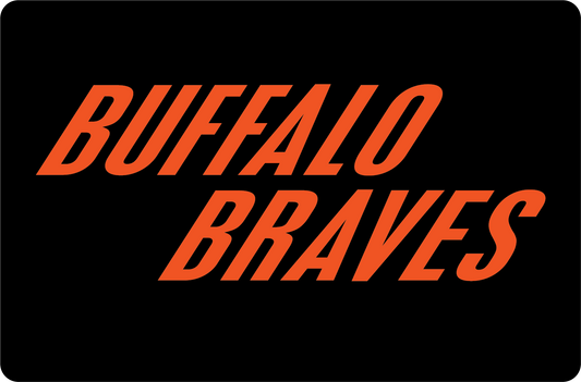 DECAL (BACKBOARD LOWER) BUFFALO BRAVES [NB7208BUF]