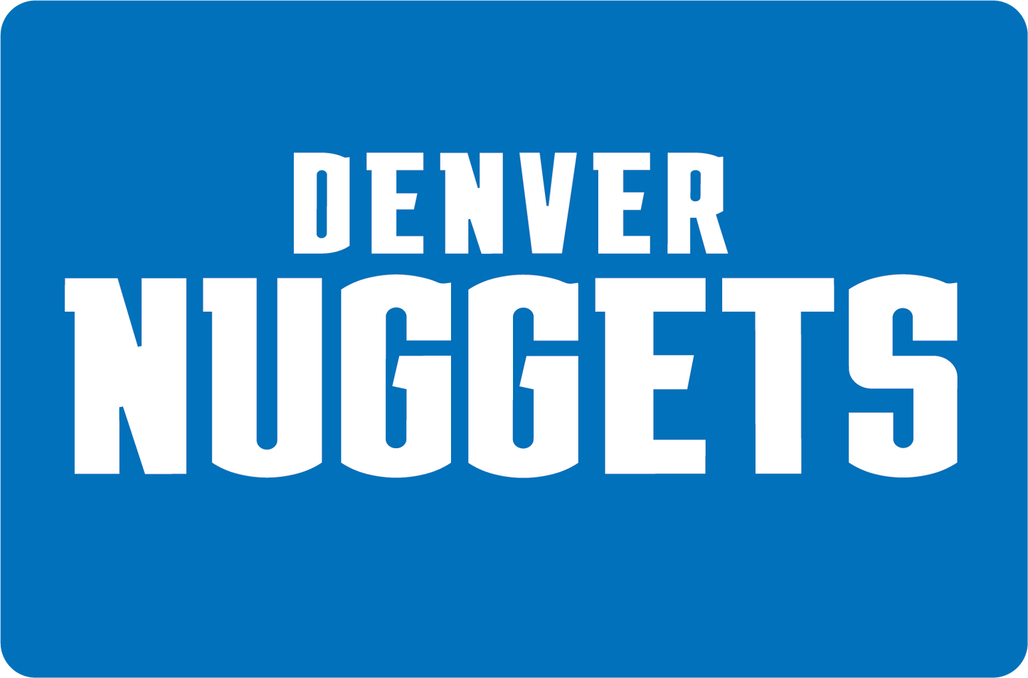 DECAL (BACKBOARD LOWER) DENVER NUGGETS [NB7208DEN]