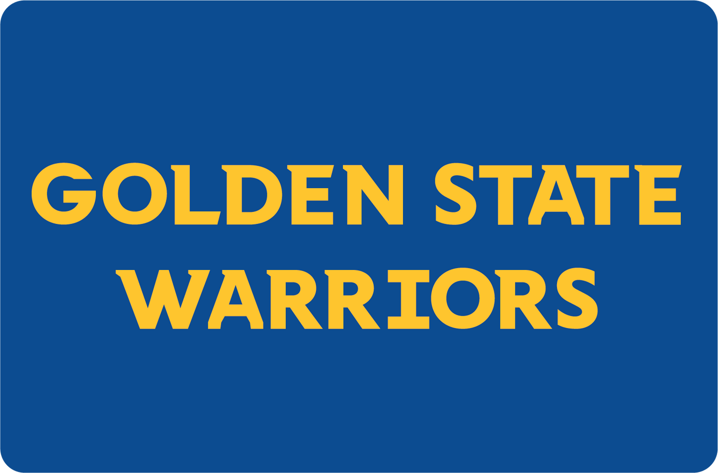 DECAL (BACKBOARD LOWER) GOLDEN STATE WARR [NB7208GST]