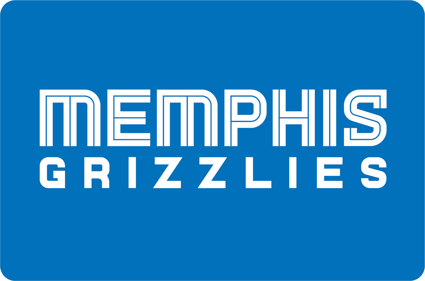 DECAL (BACKBOARD LOWER) MEMPHIS GRIZZLIES [NB7208MEM]