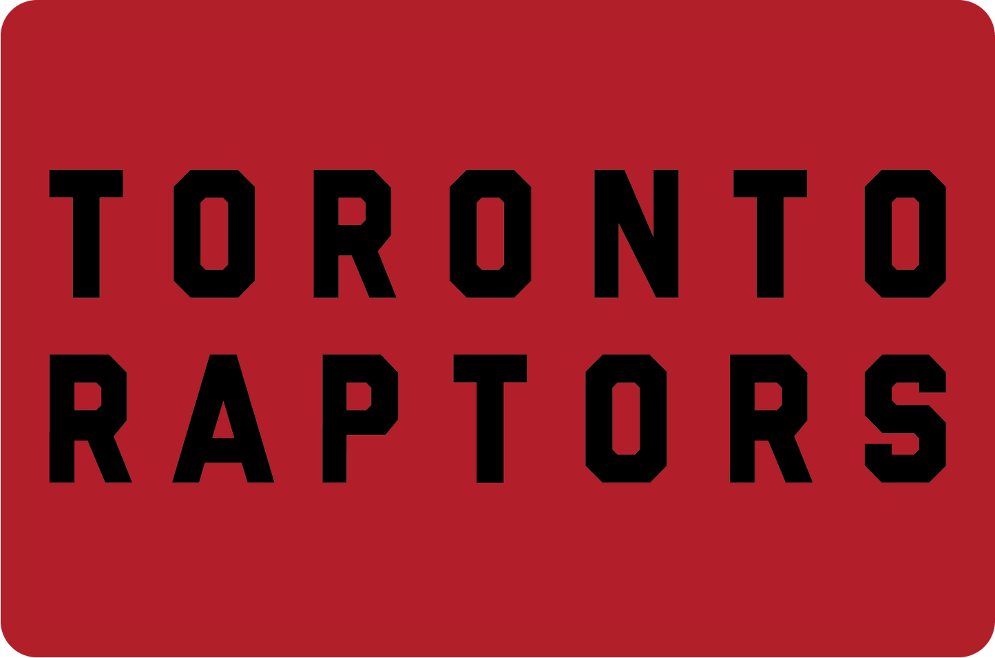 DECAL (BACKBOARD LOWER) TORONTO RAPTORS [NB7208TOR]