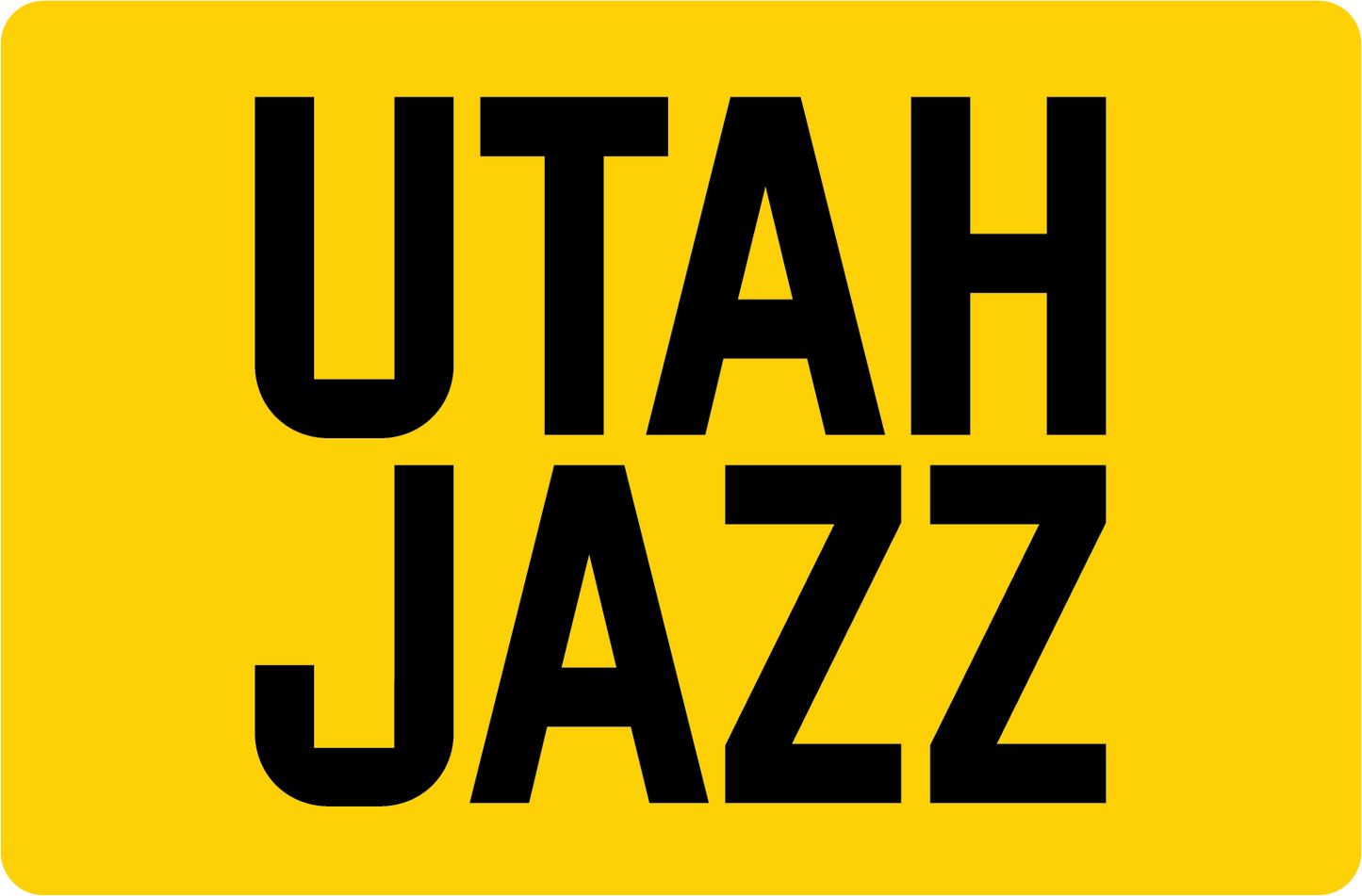 DECAL (BACKBOARD LOWER) UTAH JAZZ [NB7208UTJ]