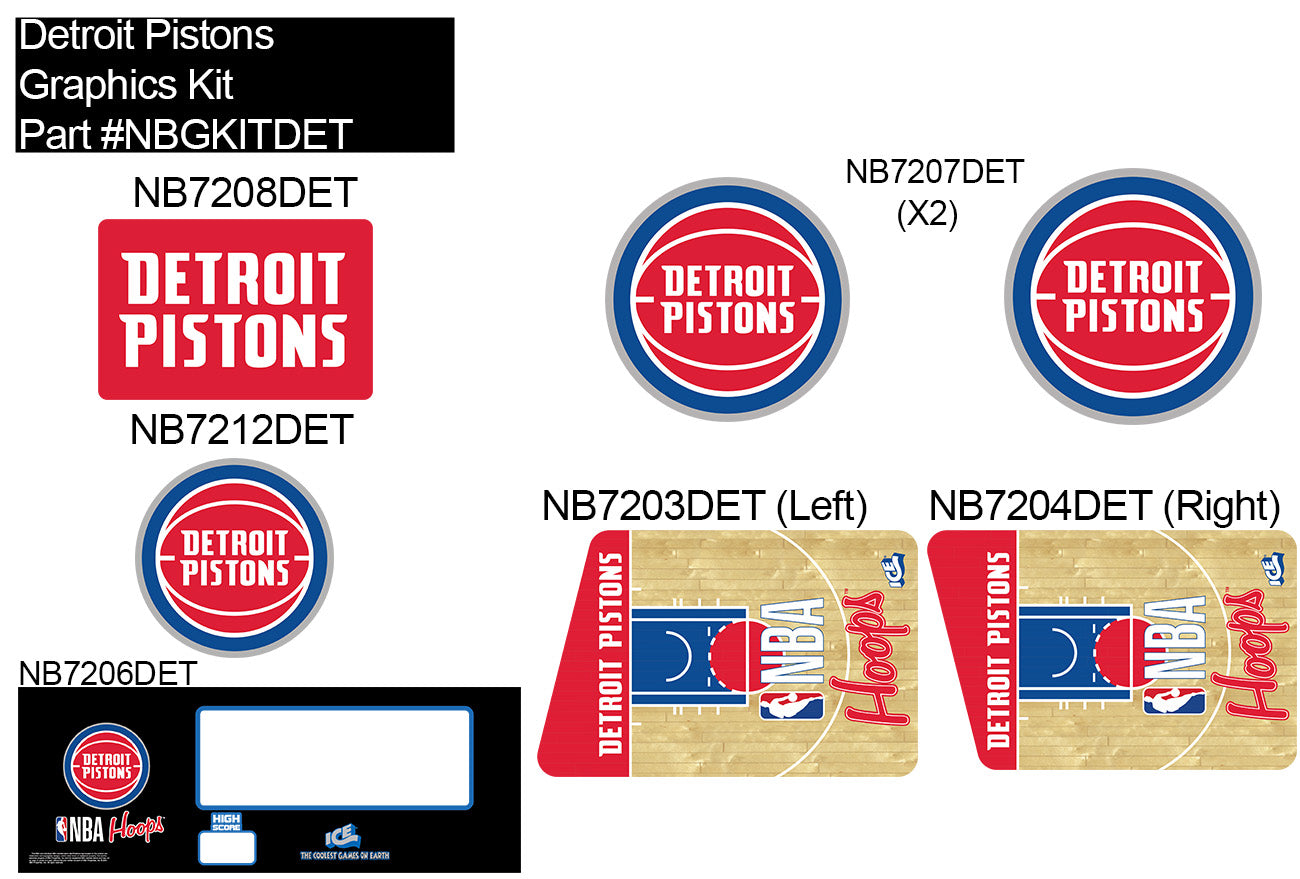 KIT: NB GRAPHICS DETROIT PISTONS [NBGKITDET]